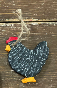 Clay Chicken Ornament