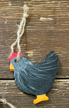 Load image into Gallery viewer, Clay Chicken Ornament