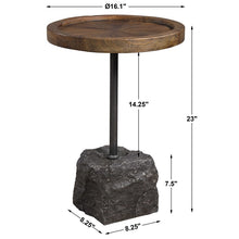 Load image into Gallery viewer, Stone Base Accent Table