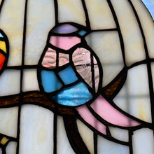 Load image into Gallery viewer, Bird Cage Stained Glass Window Panel