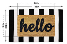 Load image into Gallery viewer, Cotton Black&amp;White Stripe Rug
