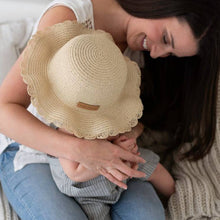 Load image into Gallery viewer, Straw Baby Hat