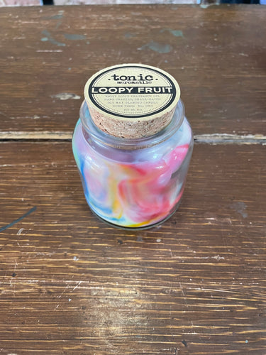 Tie Dye Swirl Candle-Loopy Fruits