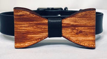 Load image into Gallery viewer, Wood Grain Bow & Collar - Black & White Interiors