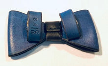 Load image into Gallery viewer, Dark Blue Snap-on Bow Tie - Black & White Interiors