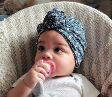 Load image into Gallery viewer, Swirl Top Knit Jersey Turban