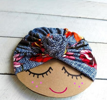 Load image into Gallery viewer, Swirl Top Knit Jersey Turban