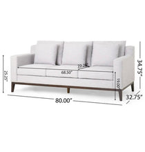 Load image into Gallery viewer, Light Gray Upholstered Sofa