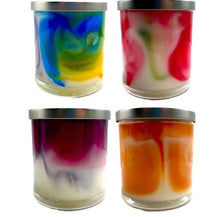 Load image into Gallery viewer, Tie Dye Swirl Candle 9oz