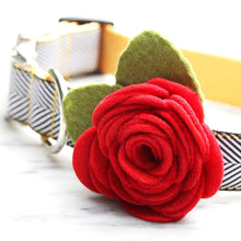 Load image into Gallery viewer, Rose Dog Collar Embellishment