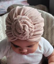 Load image into Gallery viewer, Swirl Top Knit Jersey Turban