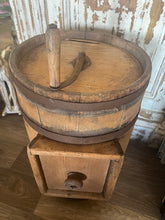Load image into Gallery viewer, Antique Barrel Butter Churn - Black &amp; White Interiors