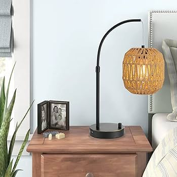 Boho Natural Chandelier Table Lamp