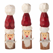 Load image into Gallery viewer, Carved Wood Santa Sitters