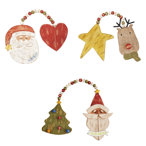 Wood Double Ornaments