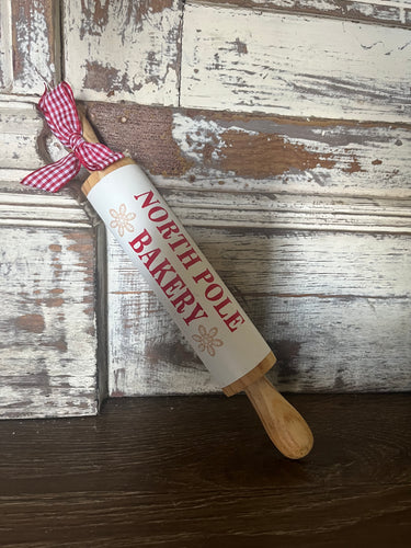 Christmas Rolling Pin Decor