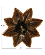 Load image into Gallery viewer, Brown Floral Dish - Black &amp; White Interiors