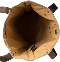 Load image into Gallery viewer, Rescue Dog Recycled Military Tent Tote