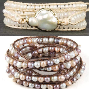 Wrap Bracelets-Pearl