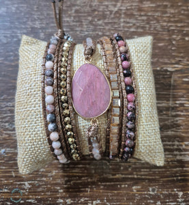 Wrap Bracelets-Pink
