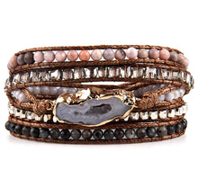 Load image into Gallery viewer, Wrap Bracelets-Brown/Black/Gray