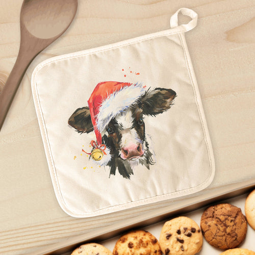 Christmas Cow Pot Holder