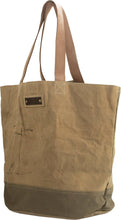Load image into Gallery viewer, Large &quot;Vintage Industrial&quot; Recycled Military Tent Tote