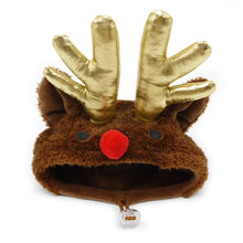 Load image into Gallery viewer, Dog Rudolph Hat