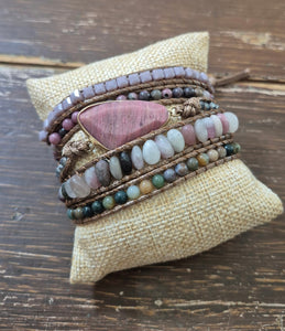Wrap Bracelets-Pink
