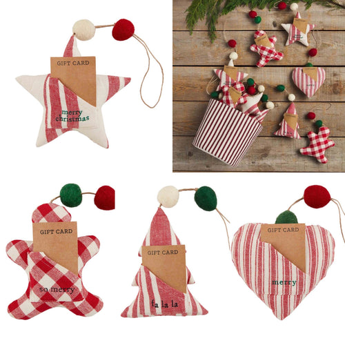 Stuffed Gift Card Ornaments