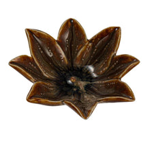 Load image into Gallery viewer, Brown Floral Dish - Black &amp; White Interiors