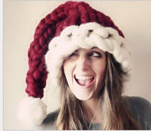 Load image into Gallery viewer, Santa Hat Chunky Knit Christmas Hat