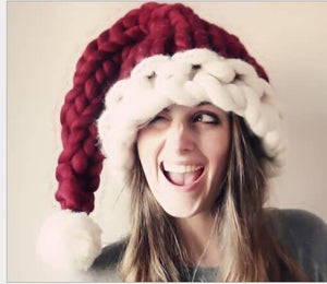 Santa Hat Chunky Knit Christmas Hat