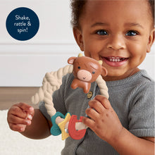 Load image into Gallery viewer, Cow Silicone Teether Rattler