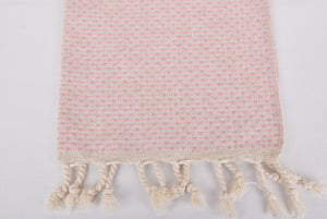 Turkish Hand Towel-Pink Linen Print