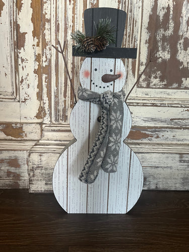 Wood & Metal Snowman