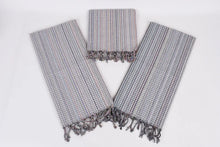 Load image into Gallery viewer, Turkish Hand Towel-Gray Multi