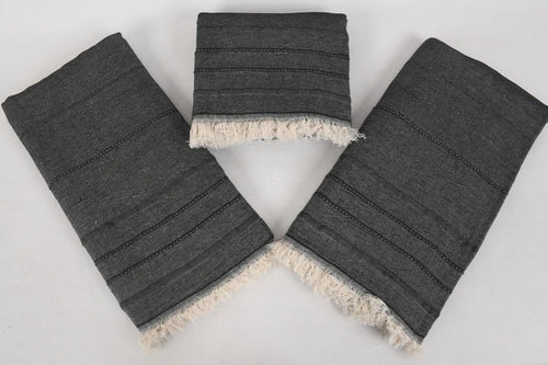 Turkish Bath Towel-Black Stripe