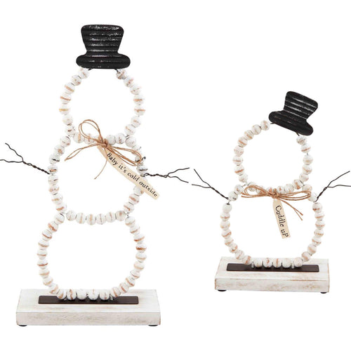 Beaded Snowman Sitters