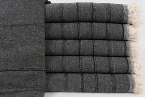 Turkish Bath Towel-Black Stripe