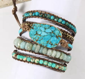 Wrap Bracelets-Turquoise