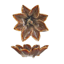 Load image into Gallery viewer, Brown Floral Dish - Black &amp; White Interiors