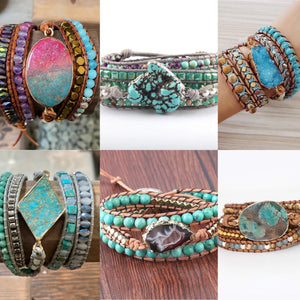 Wrap Bracelets-Turquoise