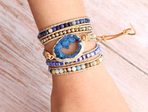 Wrap Bracelets-Blue