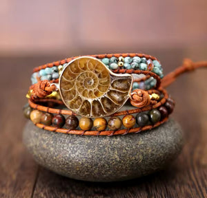 Wrap Bracelets-Brown/Black/Gray