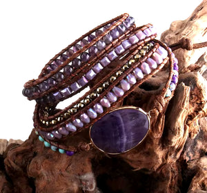 Wrap Bracelets-Purple