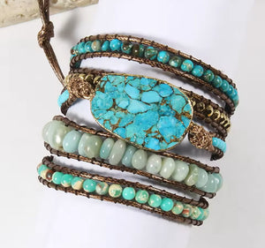 Wrap Bracelets-Turquoise