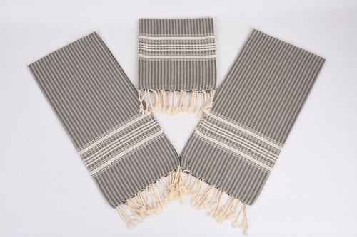 Turkish Hand Towel- Brown and Cream Plaid