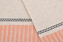 Load image into Gallery viewer, Turkish Hand Towel- Orange Linen Stripe