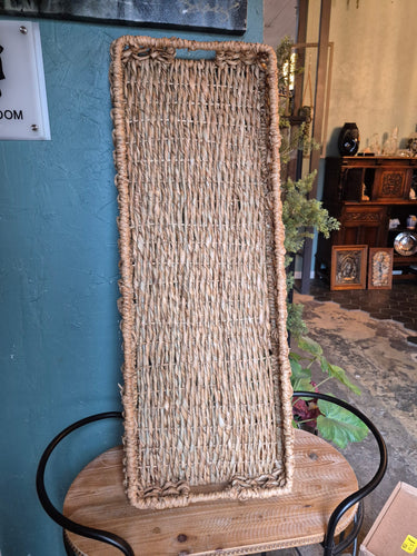 Oversized Hyacinth Basket Tray